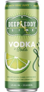Deep Eddy RTD Lime Vodka & Soda (355mL)