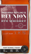 Union Horse Port Barrel Finish Rye Whiskey