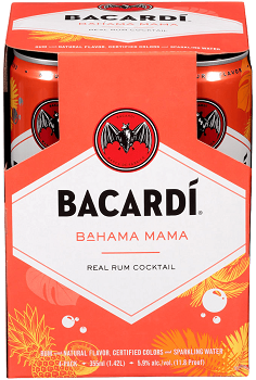 Bacardi RTD Bahama Mama 4pk Can