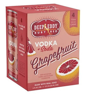 Deep Eddy RTD Grapefruit Vodka Soda 4pk