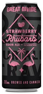 Great Divide Strawberry Rhubarb Sour Ale Single