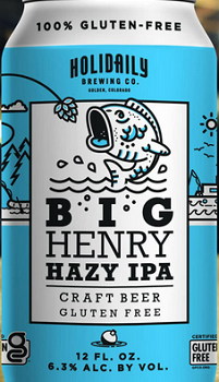 Holidaily Brewing Big Henry Hazy IPA Gluten Free Single